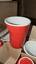 Bicchieri stropicciati in ceramica 