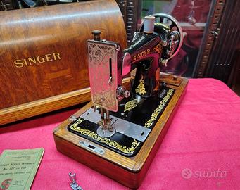 Antica macchina cucire Singer 128k del 1923