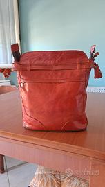 borsa a tracolla in pelle  per tablet