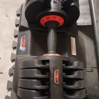 manubri regolabili 32 kg più panca
