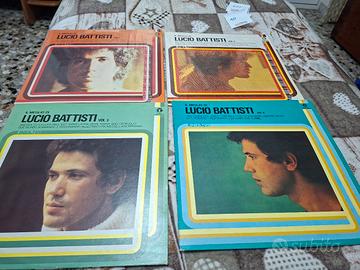 Lotto 4 Vinile LP, Album Lucio Battisti Volume 1 2