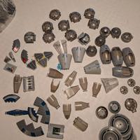 Lotto pezzi trasparenti, adesivati, stampati Lego