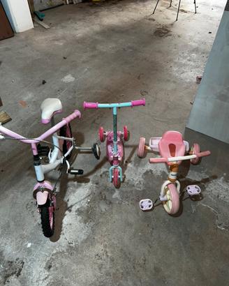 Triciclo bicicletta monopattino per bambini