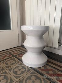 Comodino in ceramica bianco