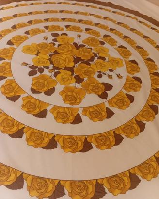 Tovaglia di rose vintage con 6 tovaglioli