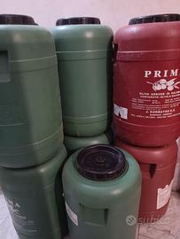 9 Fusti alimentari 20 Litri HDPE con tappo