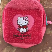 Zainetto Hello Kitty fucsia + portafoglio + notes