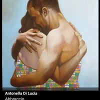 Opera arte quadro olio su tela antonella di lucia