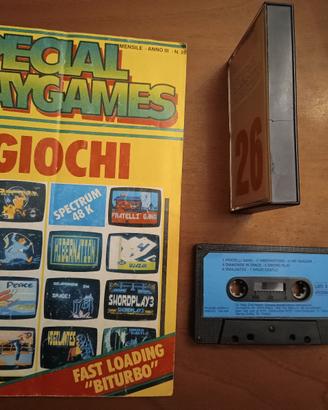 Rivista Special Playgames 26 con giochi C64 e ZX