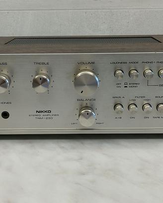 Amplificatore vintage NIKKO TRM 230 tasti metallo