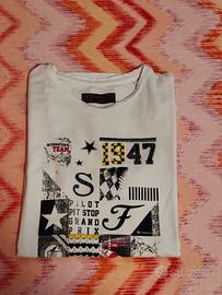 T-shirt Ferrari bianca taglia 11-12 anni bambina