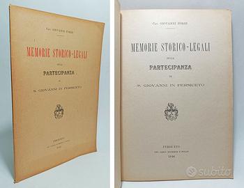 MEMORIE STORICO LEGALI DI S. GIOVANNI IN PERSICETO