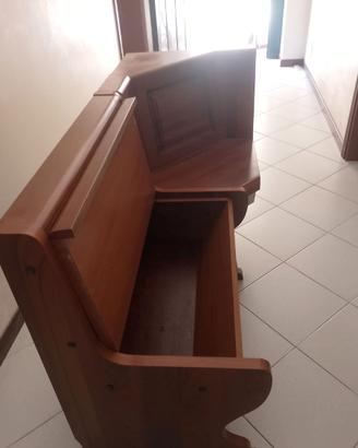 Giro panca  in noce  massiccio