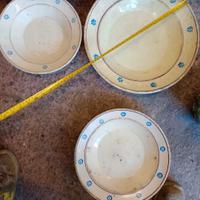 tris piatti in terracotta antica pugliese 