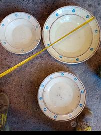 tris piatti in terracotta antica pugliese 