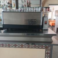 banco bar con frigo, macchina da caffè e macinino