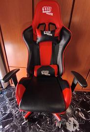 Sedia da Gaming 1337 Industries Rossa Nera