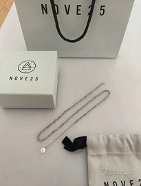 Nuova collana d'argento Nove25 con scatola