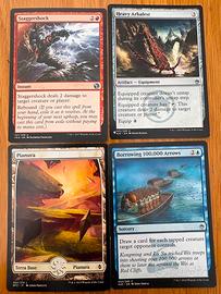 Lotto 4 carte non comuni Magic The Gathering.