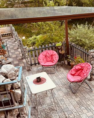 Tettoia/Veranda in Vetro e acciaio