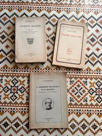 3 libri vintage Giuseppe Mazzini