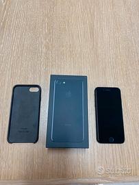 Apple iPhone 7 128 gb black con cover