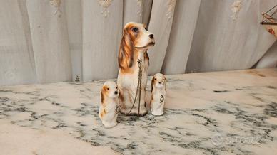 Statue statuette cani in porcellana Erich Stauffer