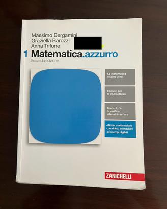 Matematica.azzurro 1 , 2 edizione Zanichelli Nuovo