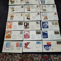 FDC LOTTO N. 20 BUSTE FILATELICHE E PRIMO GIORNO 