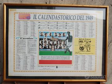 stampa calendario 1949 del Grande Torino