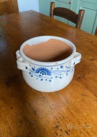 Vaso in terracotta dipinto a mano
