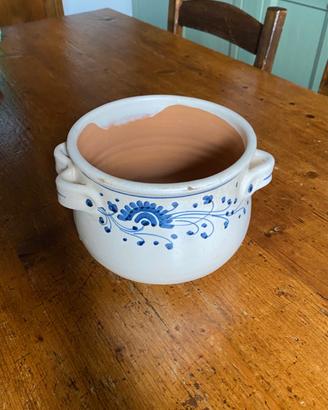Vaso in terracotta dipinto a mano