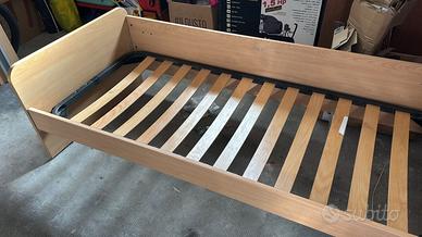 Letto e Rete  in legno per letto singolo