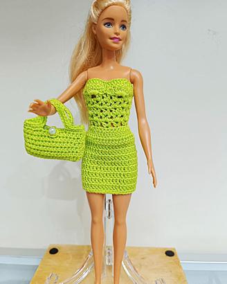 Set fashion “Barbie” - Mini Dress & Bag