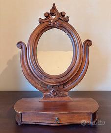 Specchio toilette oscillante da appoggio