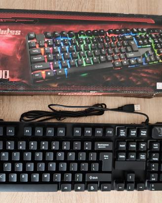 Tastiera USB Gaming Retroilluminata