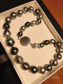 Collana di perle di Tahiti barocche