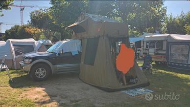 tenda da tetto come nuova usata 2 volte 