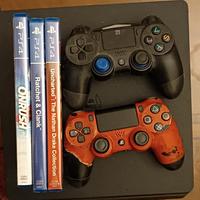 Ps4 Slim 1TB con 3 giochi Uncharted (3 giochi, 1 d