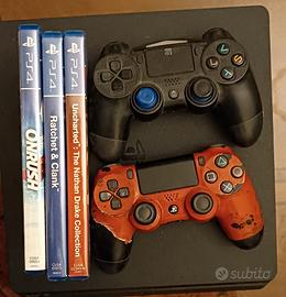Ps4 Slim 1TB con 3 giochi Uncharted (3 giochi, 1 d