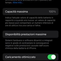 IPHONE SE stato batteria 100%