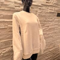 Pullover bianco con gilet ricamato