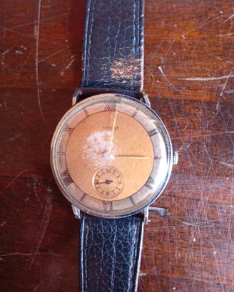 orologio anni 40 fioritura sul vetro non quadrante