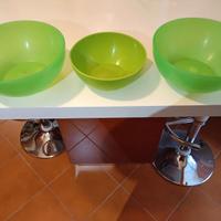 Set ciotole in plastica verde
