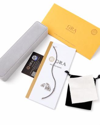 Bracciale Tennis Moissanite Nera Certificata