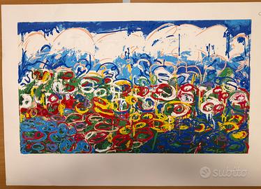 Mario Schifano - Serigrafia materica