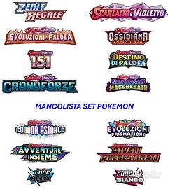 Mancolista set Pokemon