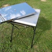 Piastra Griglia a Gas Baebecue Inox Professionale