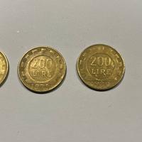 Monete 200 lire 1978-1979-1980-1987