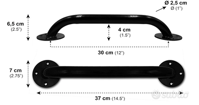 PEPE - Maniglione Doccia Anziani 30 cm